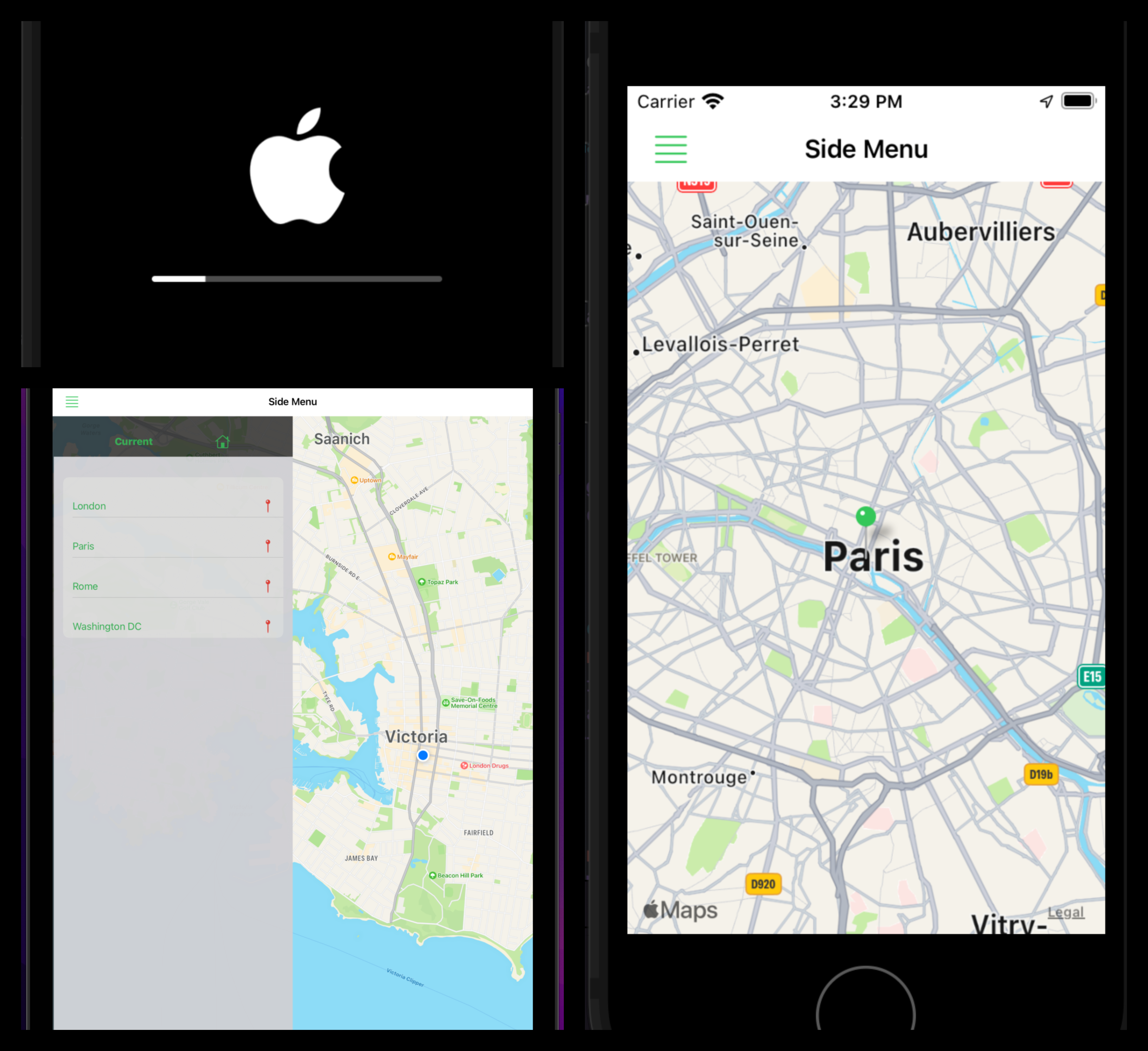 Swift Maps App
